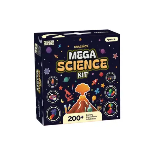 Mega Science Kit by Crazinos | Fun & Educational Experiments for Kids 4+ Years